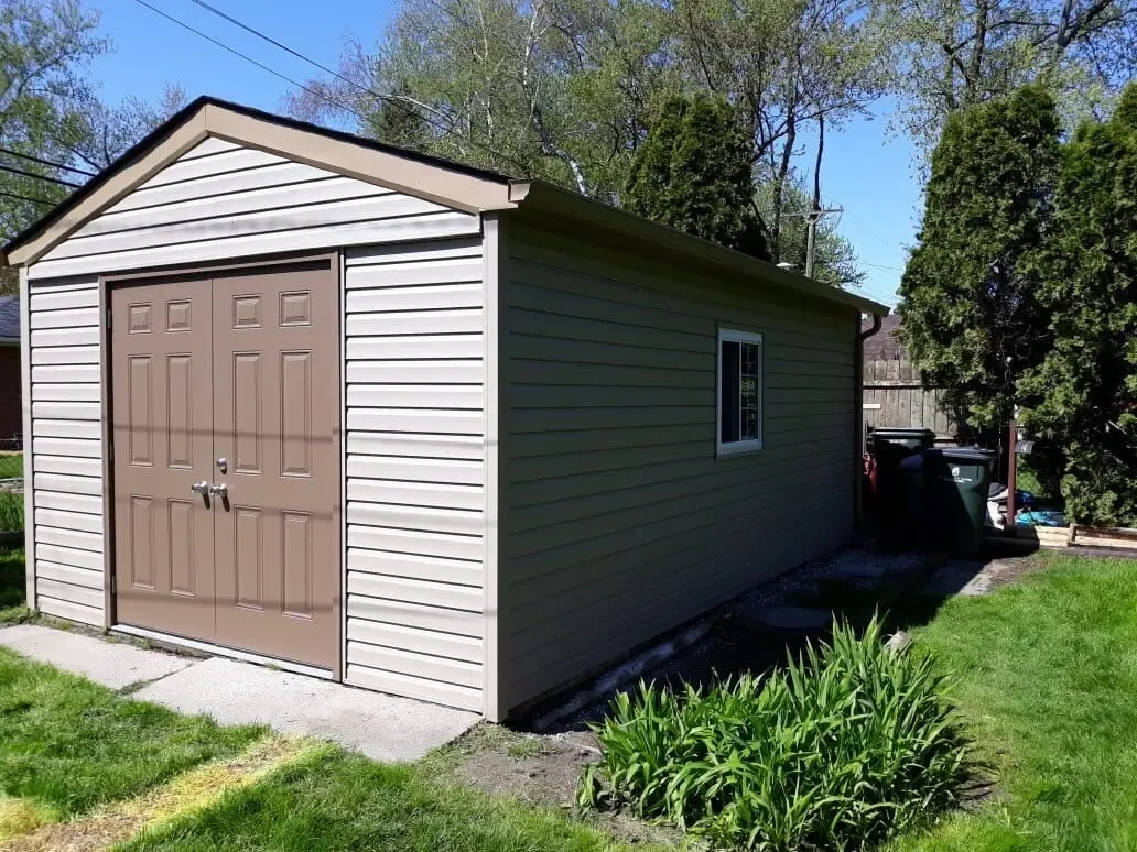Detached Garage — after