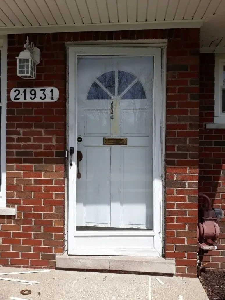 Entry Door Replacement — before